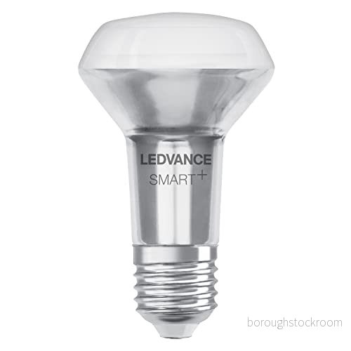 LEDVANCE Smart LED R63 spotlight med Wifi, E27 sockel, RGB färger och ljusfärg som kan ändras, kontrollerbar Alexa, Google & App, 1 pack 4058075609570