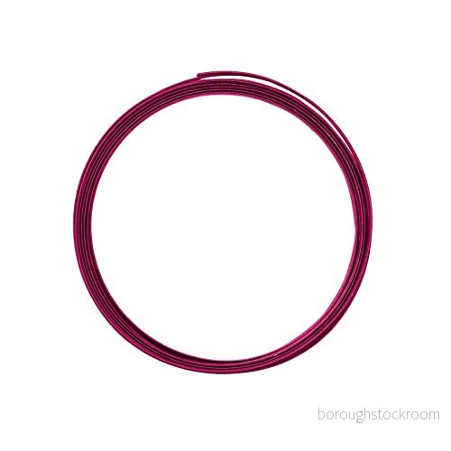 Vaessen Creative 24244 006 aluminiumtråd prägling platt smycke 5 x 1 mm m, böjlig smyckestråd, aluminium, rosa, 500 0,5 0,1 cm 8716052168675