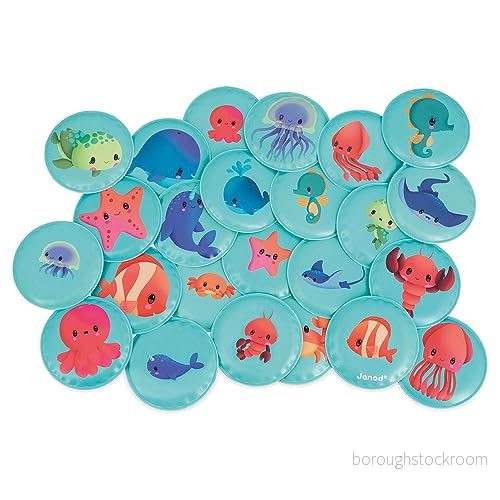 Janod BAD Memory DE Dieren Vattenleksaker för barn, Storlek: One Size, Multicoloured 3700217347239