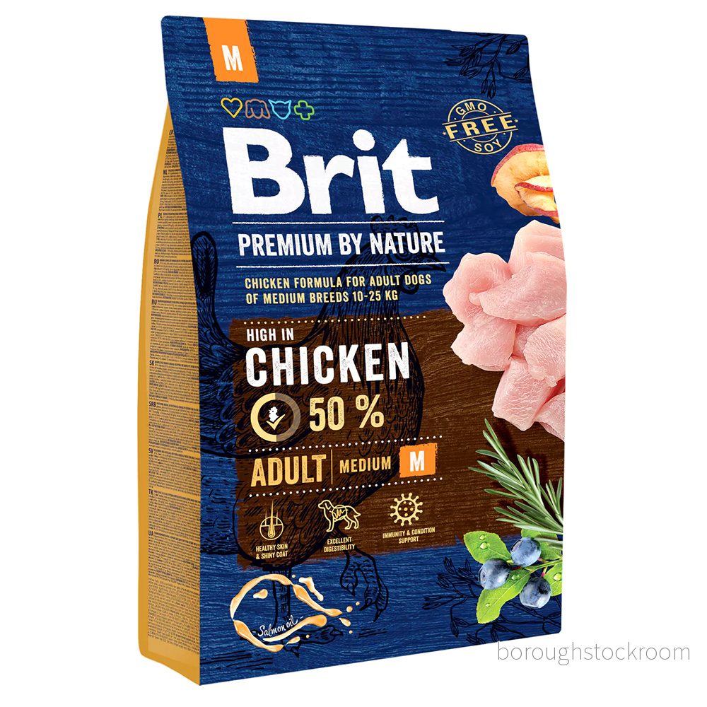 Brit Premium av natur Hund Vuxen M 3 kg 8595602526352