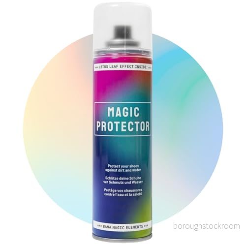 Bama Magic Protector impregneringsspray för skor, smuts och vattenavvisande skovård utan silikoner drivgaser Oeko Tex certifierad, 200 ml, transparent, ml (1er Pack) 4053201062328