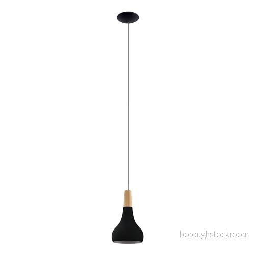 EGLO Sabinar Pendellampa, 1-ljus, Svart, Ø 18 cm 9008606235773