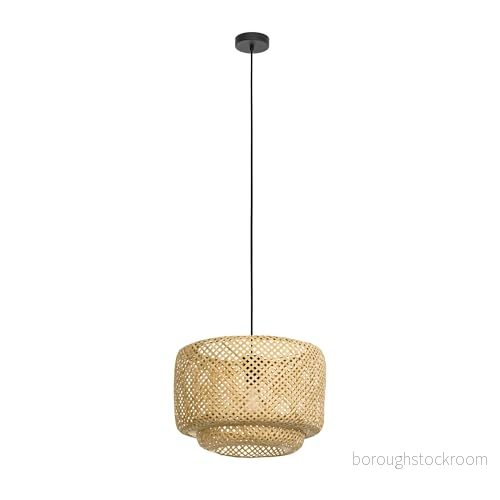 Eglo Hänglampa Hettonle med bambuskärm, Ø 42 cm 9002759438685
