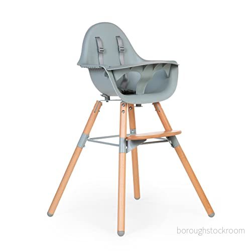 CHILDHOME, Barnstol, Evolutive, från 6 månader, höjdjusterbar, 5 punktssele, många tillbehör, kompatibel med Evolu Baby Carrier, bok, 2, mynta 5420007162658