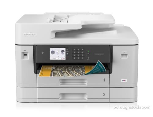 Brother MFC J6940DW DIN A3 4 i 1 färgbläckstråleskrivare (2 x 250 ark papperskassett, utskrift, skanning, kopiering, fax), vit, medium 4977766817998