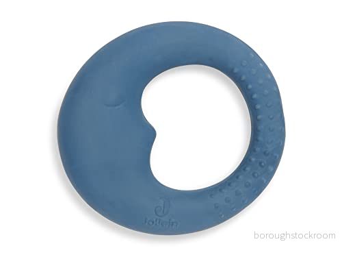Jollein 101 007 66047 gummi bitring av naturgummi måne jeans blå 9 x 8 2 cm 8717329364080