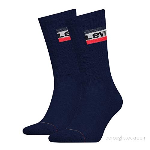 Levi's Regular Cut Logo Strumpor - 2-pack - Dress Blues - 39–42 EU 8718824835167