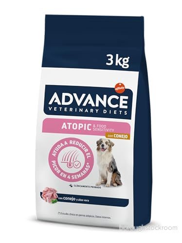 Advance Veterinary Diets Atopic Medium & Maxi, hundfoder med atopisk dermatit kanin, 3 kg 8410650235257
