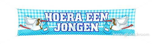 Folat Banner Hurra, det är en pojke, 09079, blå 8714572090797