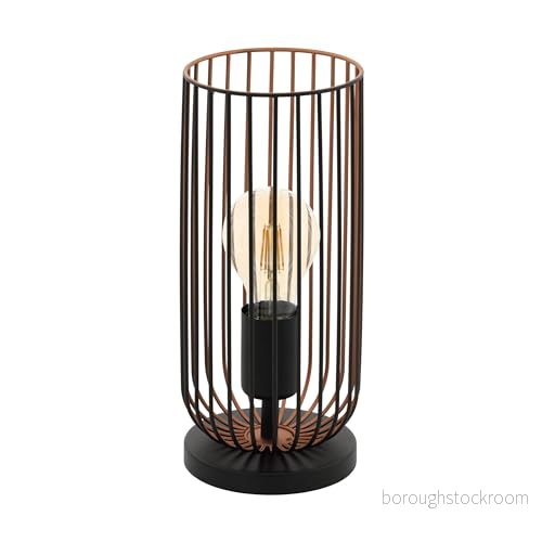 Eglo Roccamena Bordslampa svart koppar 1-flammig E27-sockel 9002759496463