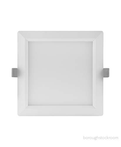 LEDVANCE DOWNLIGHT SLIM - Wall/ceiling recessed lamp LED 18 W varmt vitt ljus 3000 K fyrkantig vit 4058075079335