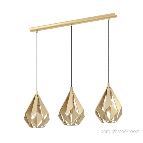 EGLO Carlton Pendellampa – 3 Ljuskällor – Vardagsrum Guld 9002759439095 EGLO Carlton Pendellampa – 3 Ljuskällor – Vardagsrum Guld 9002759439095