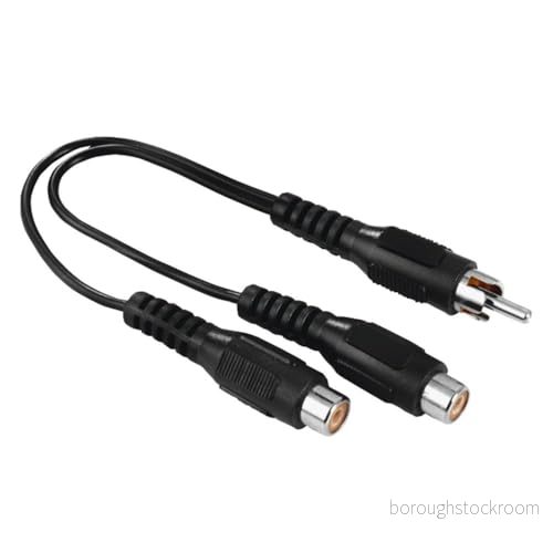 HAMA Adapter Audio Subwoofer RCA Plug to 2x Sockets