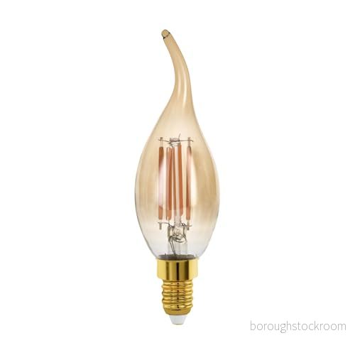 EGLO LED glödlampa CF35 Candle 4W/827 300 lumen amber dimmable E14 9008606228034