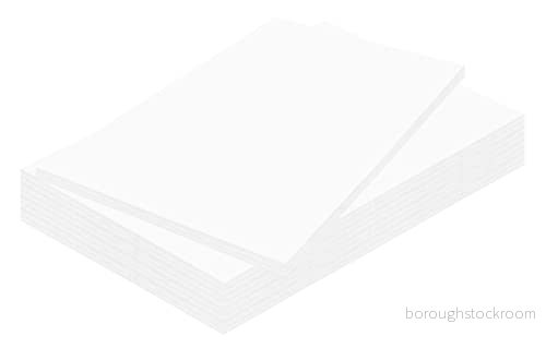 Kangaro Skumplatta DIN A3 vit 29,7 x 42 cm 10 mm 5-pack gör-det-själv för hantverk, presentation, modelltillverkning, montering, K-0071-003 8712127104357