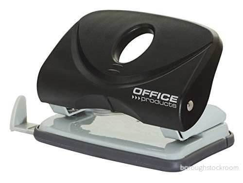 Hole punch OFFICE Products PRODUCTS, punches up to 20 sheets, plastic, black 5901503662960