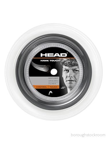 HEAD Unisex vuxna Hawk Touch (200 m rulle) tennissträng antracit, 17 724794328934