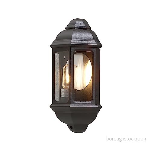 Konstsmide Klassisk utomhusvägglampa CAGLIARI I, svart 7318307011753
