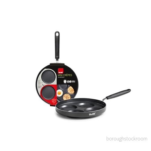 IBILI Indubasic crepespanna för 4 mini crepes, 26 cm, aluminium, non stick, lämplig induktionshällar 8411922448801