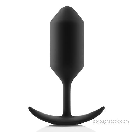 b Vibe tät plugg 3, viktad silikon analplugg, mellanliggande anala pluggar sexleksaker för vuxna, 180 g (svart) 4890808196762
