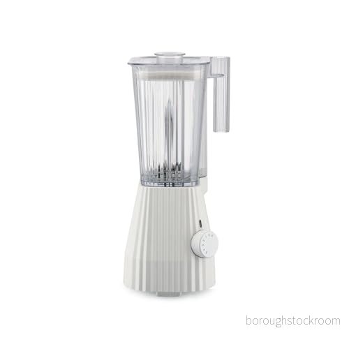 Alessi Blender Plissé 5 Speeds + Turbo Settings White Michele de Lucchi 1.5 Liter MDL09 W 8003299447282