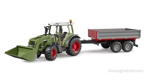 Bruder Fendt Vario 211 med frontlastare och släpvagn 4001702021825