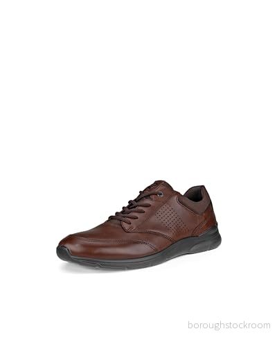 ECCO Irving Sneakers - Storlek 40 - Cocoa Brown Coffee - Skinn och Textil 825840477979