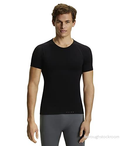 FALKE herr kortärmad tröja varm tight Fit M Ss Sh Svart (svart 3000) Small 4043874103992