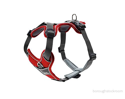 HUNTER DIVO hundsele, XS, 3447 cm, röd/grå 4016739676290