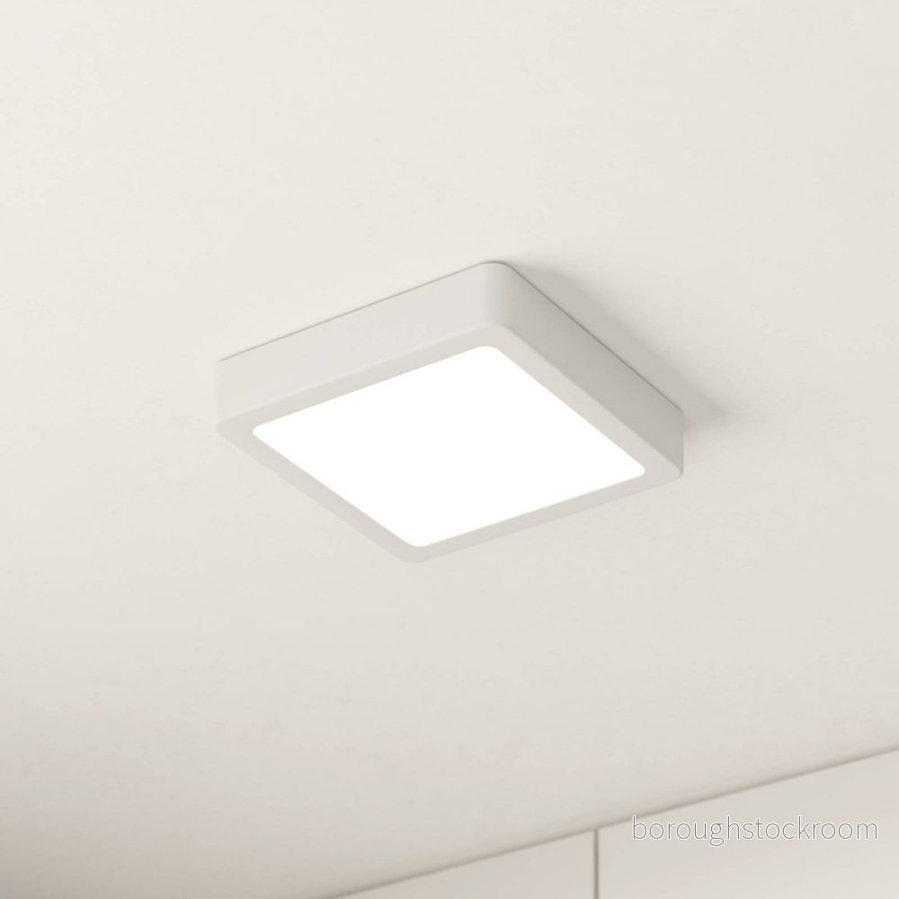 EGLO LED panel för utanpåliggande montering Fueva 5 IP20 830 vit 16x16cm 9008606244898