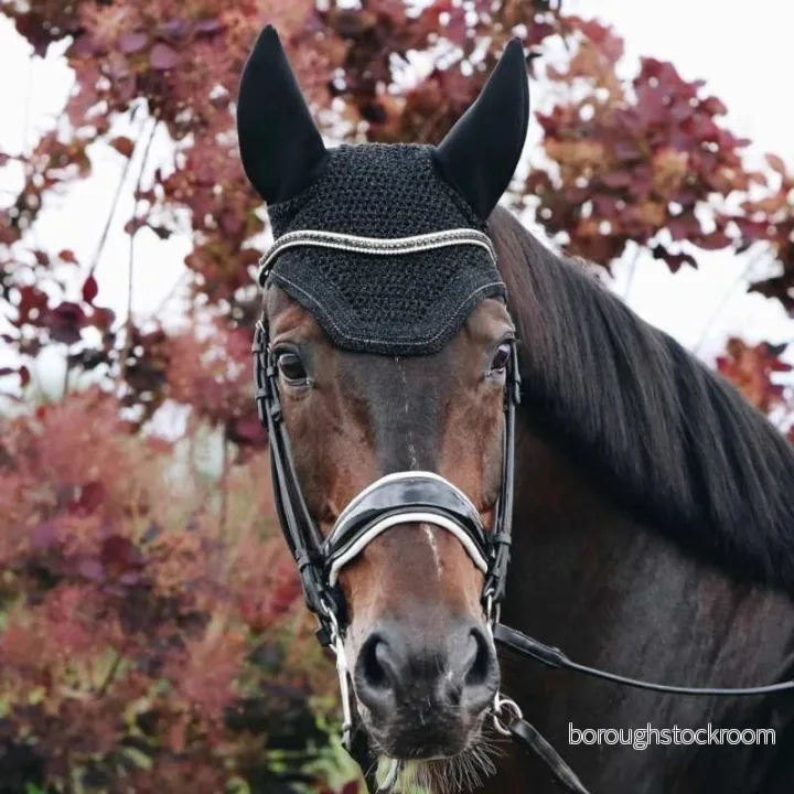 Kentucky Horsewear Wellington Sparkling Soundless flugöron, storlek: WB, färg Horsewear:svart 5425030836224