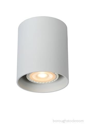 Lucide Bodi takspotlight, rund, vit, Ø 8 cm, 1 lampa, aluminium 5411212091543