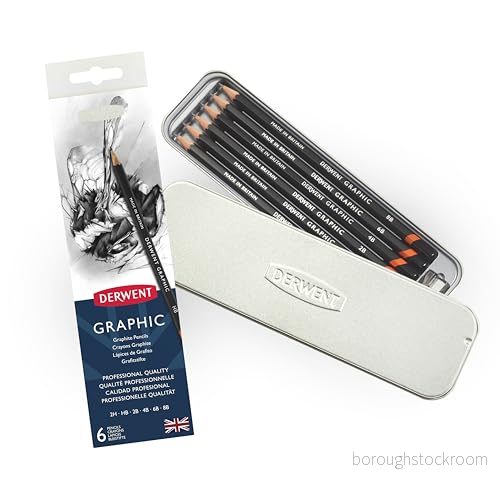 Ensemble de Crayons DERWENT Graphic Graphite 6 Pièces 5028252170277