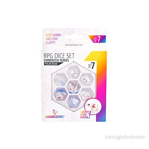 Gamegenic Polar Bear Tärningsset (7 st) 4251715404850