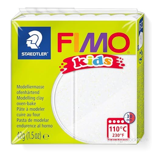 FIMO Mod. clay kids white glitter 4007817805152