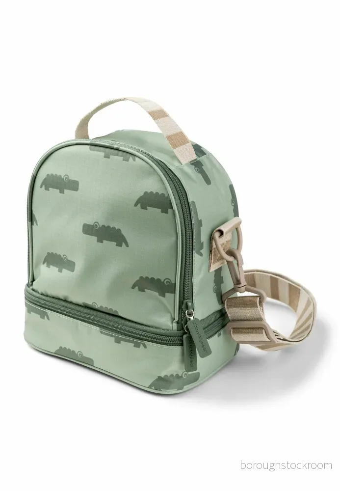 Done By Deer Croco Isolerad Lunchväska 3L, Green 5712643040712