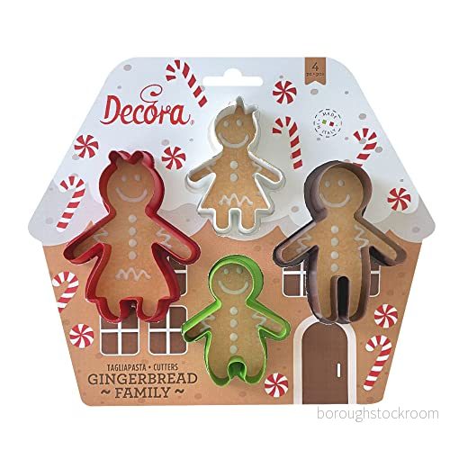Dekorera 0255245 SET 4 PZ GINGERBREAD FAMILY 8024622074128