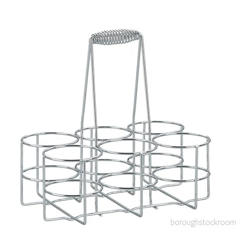 Kela flaskhållare, metall, silver, 31 x 21 cm 4025457498800