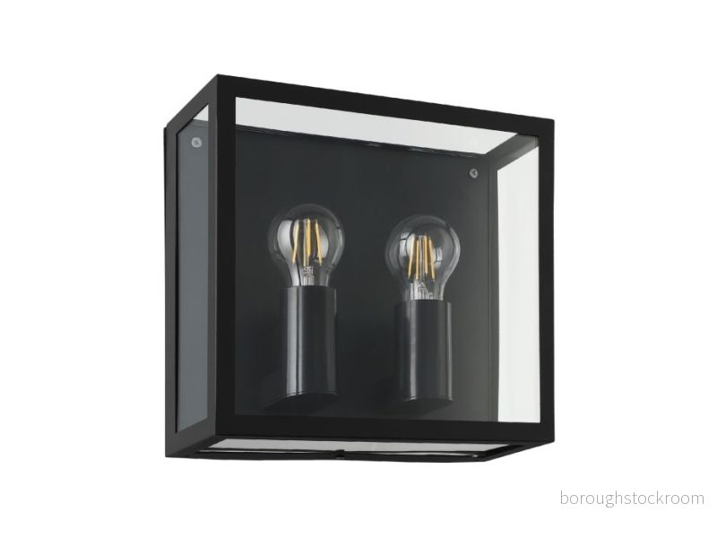 EGLO Alamonte 1 Utomhus Vägglampa 2xE27 Svart/Klar 9008606255917 EGLO Alamonte 1 Utomhus Vägglampa 2xE27 Svart/Klar 9008606255917