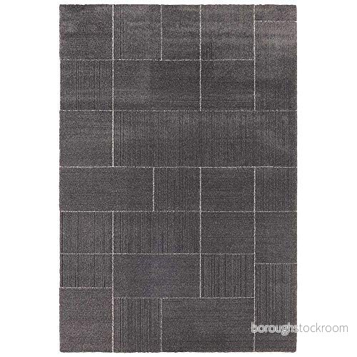 Elle Decor kort flor matta Castres mörkgrå kräm, 160 x 230 cm 4260578027878