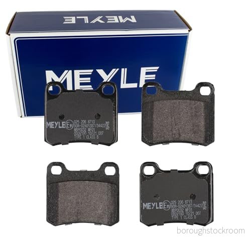 MEYLE 025 206 8713 Jeu de plaquettes frein ORIGINAL Quality Essieu arrière contact signal d'usure exclu avec tôle anti bruit MERCEDES BENZ: 190 4040074104125