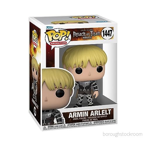Funko Pop! Animation: AOT Armin Arlert 1/6 citat för sällsynta Chase varianten Attack On Titan vinyl samlarfigur presentidé officiella varor leksaker barn och vuxna 889698679282