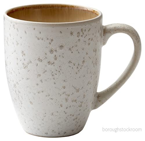 BITZ kaffekopp/kaffemugg, kopp tillverkad av robust stengods, 30 cl, kräm/kräm 5722000112815