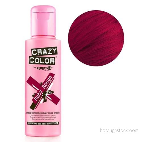 Crazy Color Semi Permanent Flyktig Ruby Rouge färg nr 66 100 ml 5060148610870