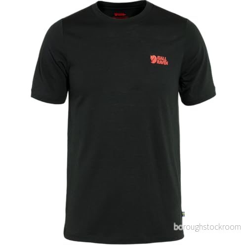 Fjällräven Abisko LOGO Tshirt till träning, Storlek: Medium, Black 7323450849566