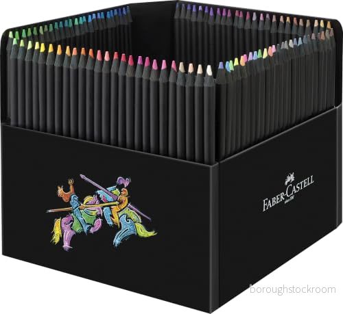 Faber Castell 116411 färgpennor Black Edition, 100 kartongfodral, okrossbar, för barn och vuxna 4005401164111