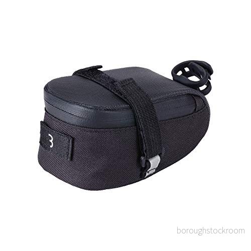 BBB Cycling cykel sadelväska för universal band enkel montering på mountainbike vägcykel och stadscykel, sadelväska, saddle bag, BSB 31 Easypack, svart 8716683094589