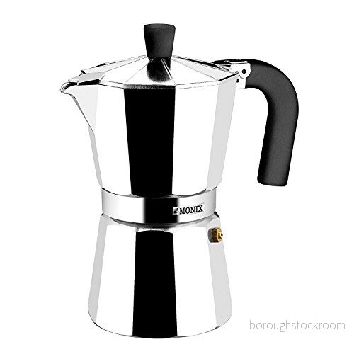 Braisogona Monix Vitro Express non stick kaffebryggare, aluminium, silver, 3 koppar 8435092400162