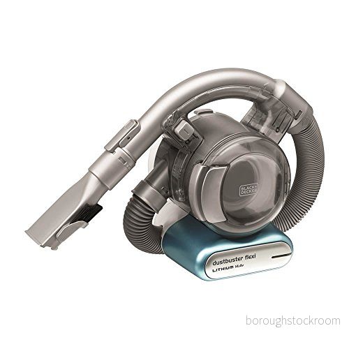 Black+Decker Lihium Dustbuster Flexi PD1420LP 14,4 V batteri handdammsugare med flexibel sugslang påse och trådlös 1 st. dammsugare inklusive laddningsstation, flödes hårfäste 5035048458600