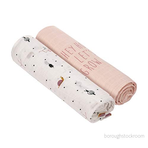 Lässig Heavenly Soft Swaddles XL Garden Explorer Girls, 160 g, Ljusrosa,1312002836 4042183406176